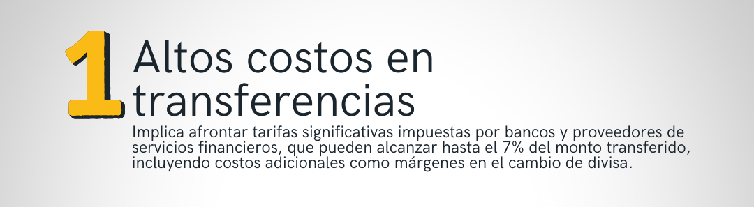 Altos costos en transferencias