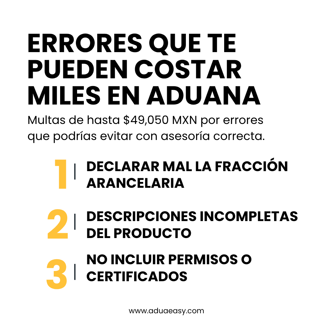 errores comunes al importar a México, multas por documentación incorrecta
