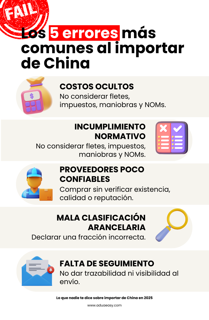 Los 5 errores más comunes al importar de China