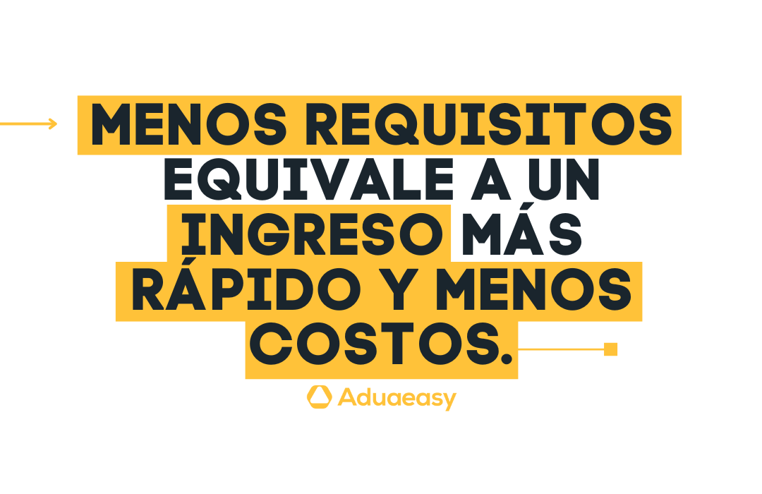menos requisitos, menos costos