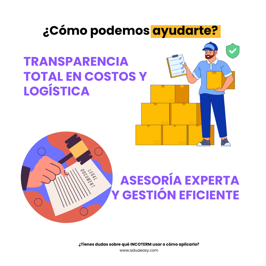 ¡Cuenta con la asesoría experta de Aduaeasy para definir tus INCOTERMS!