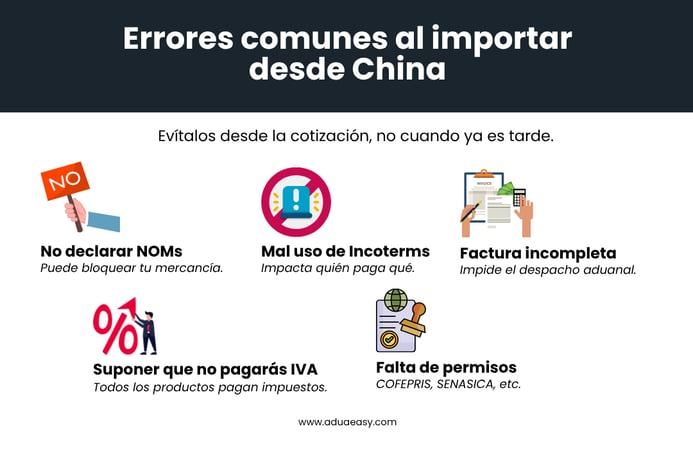  Errores más comunes al cotizar una importación desde China