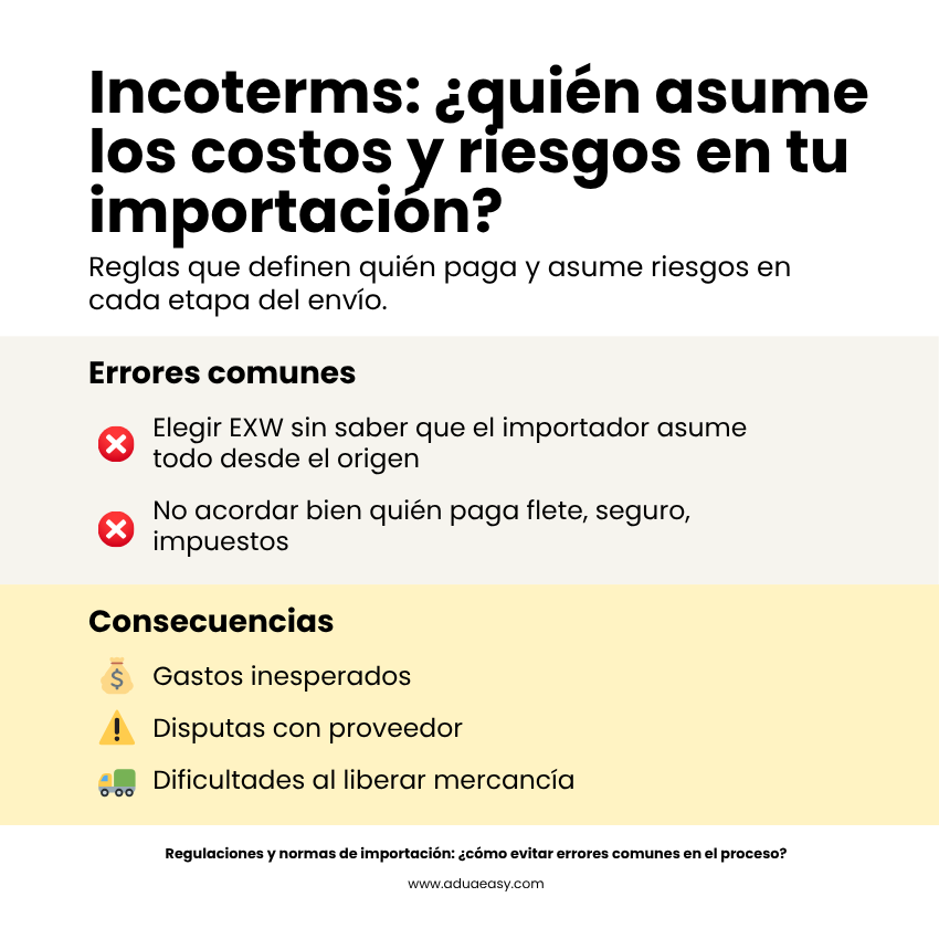 Incoterms: ¿quien asume los costos y riesgo en tu importación?