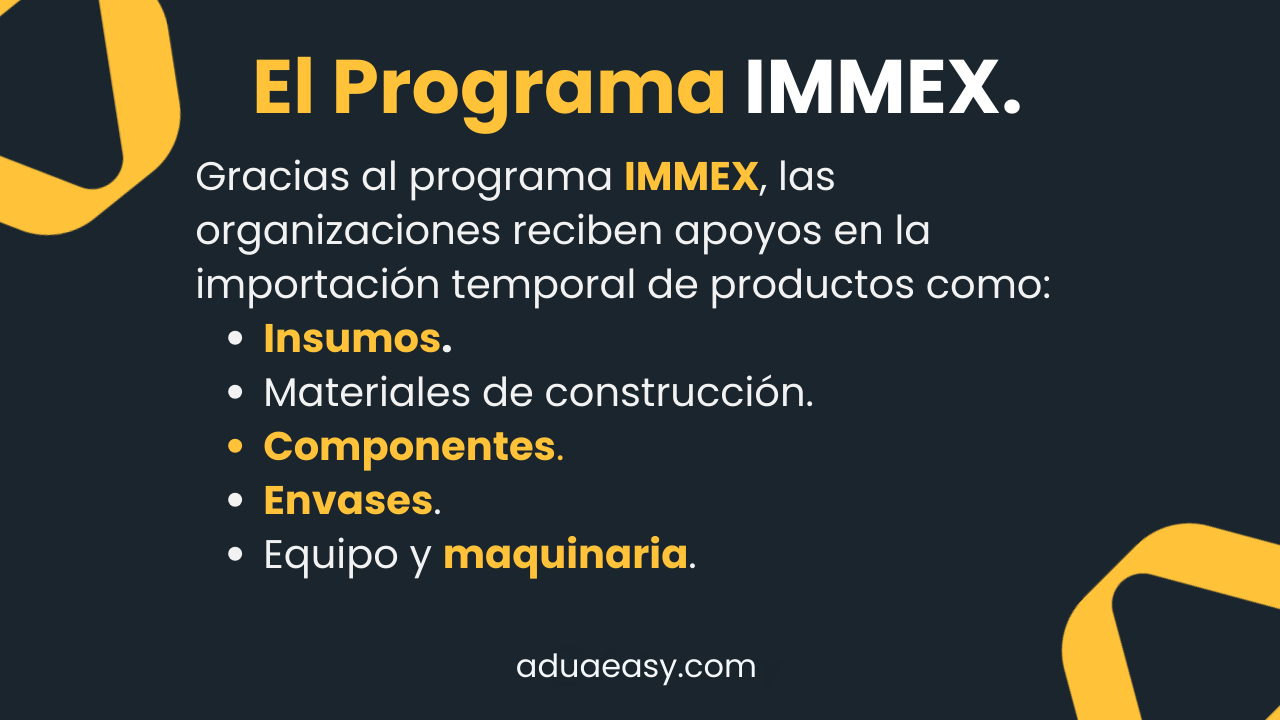 El programa IMMEX en beneficio para la agricultura e insumos. 