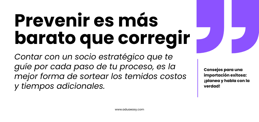 Prevenir es más barato que corregir
