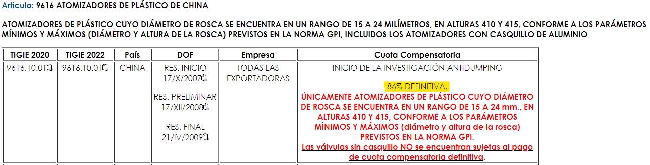 cuota compensatoria ad valorem