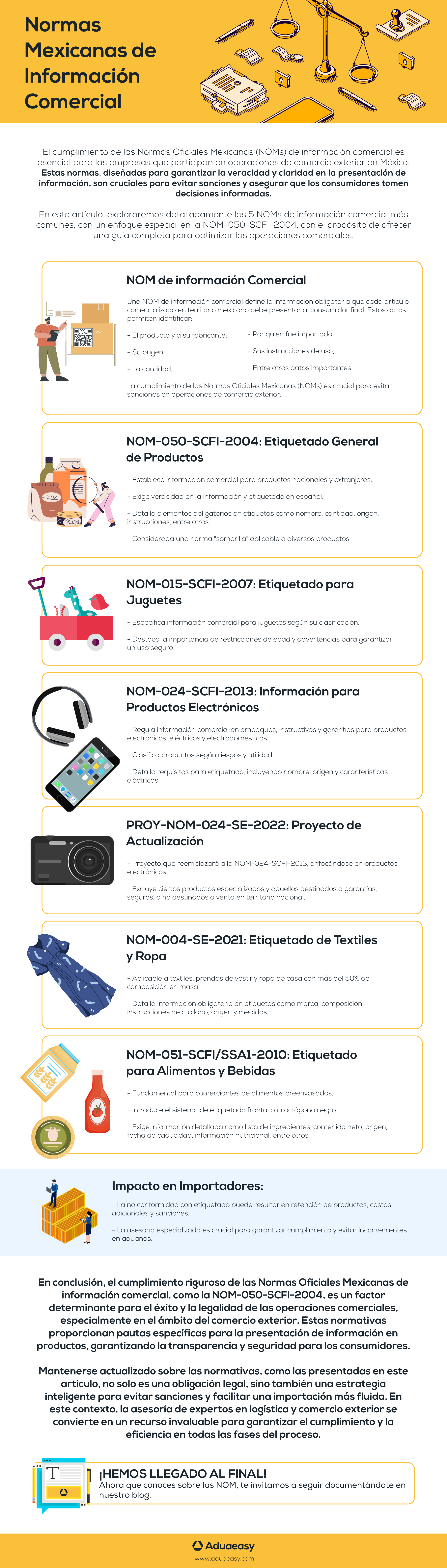 NOMS de Información Comercial más Comunes | Aduaeasy